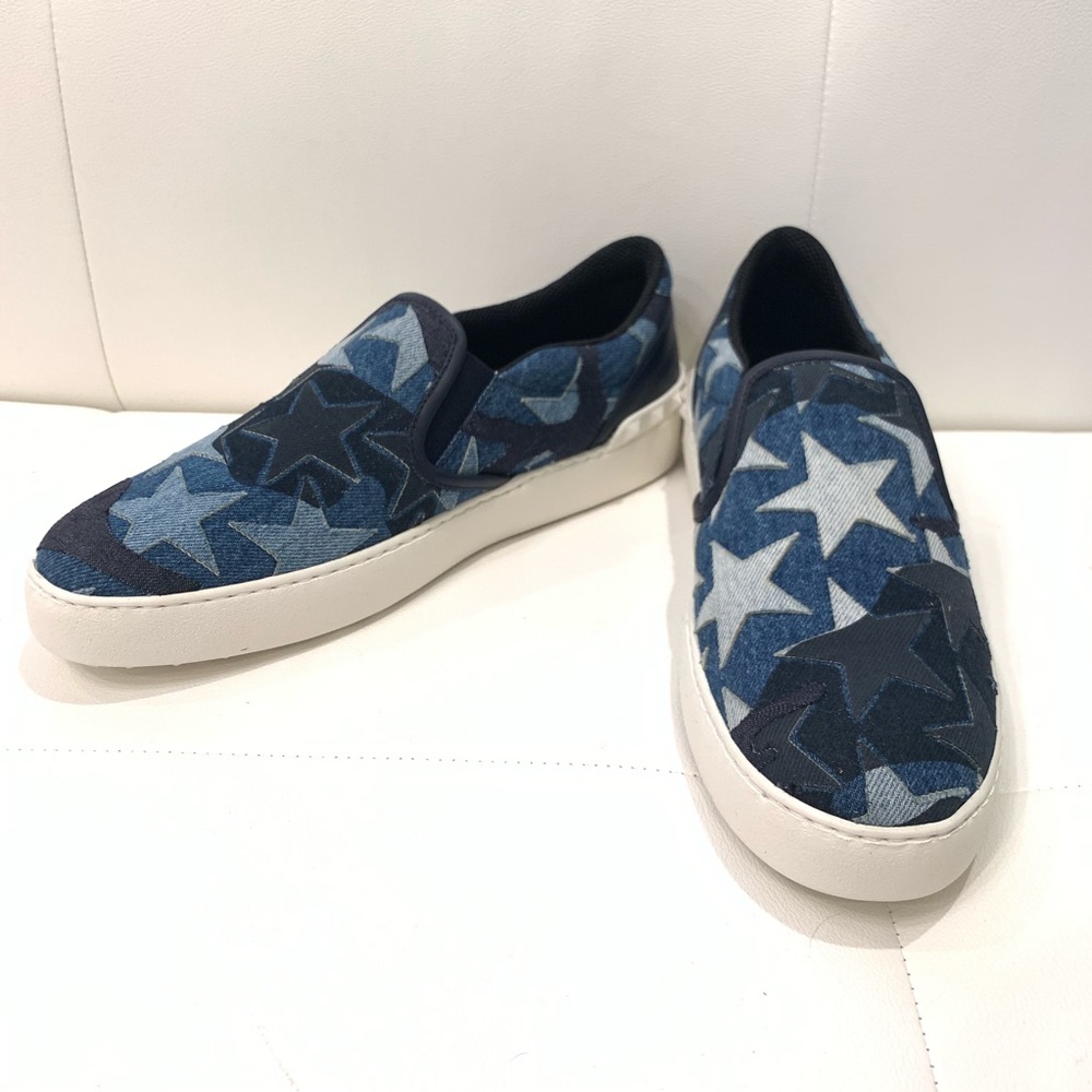 VALENTINO Denim Star Camouflage Sneakers Sz 41